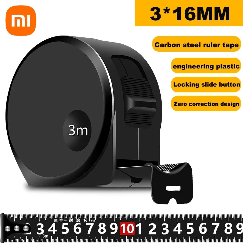 

MIJIA Черная стальная рулетка 3/5/10 м