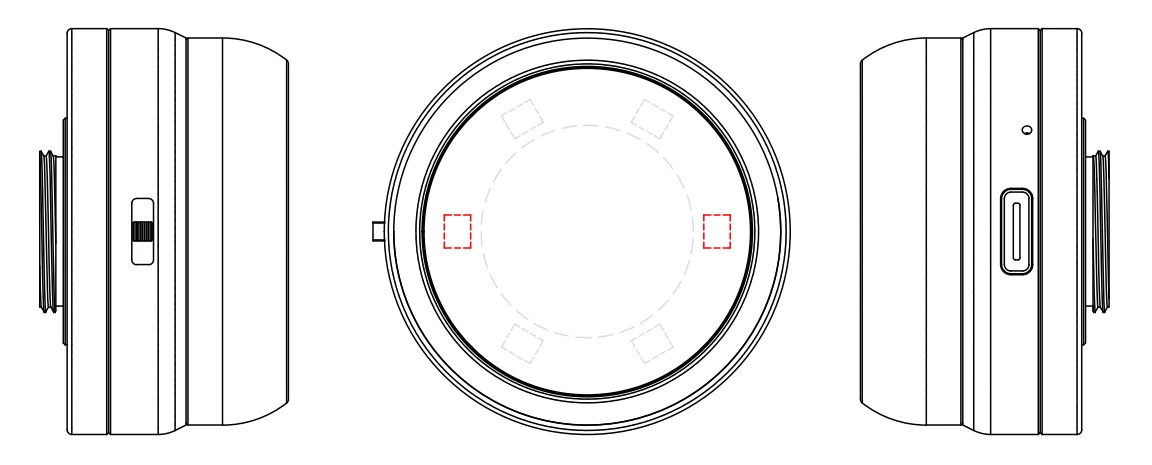 Дерматологический набор карманных дерматоскопов для диагностики кожи IBOOLO DE-300