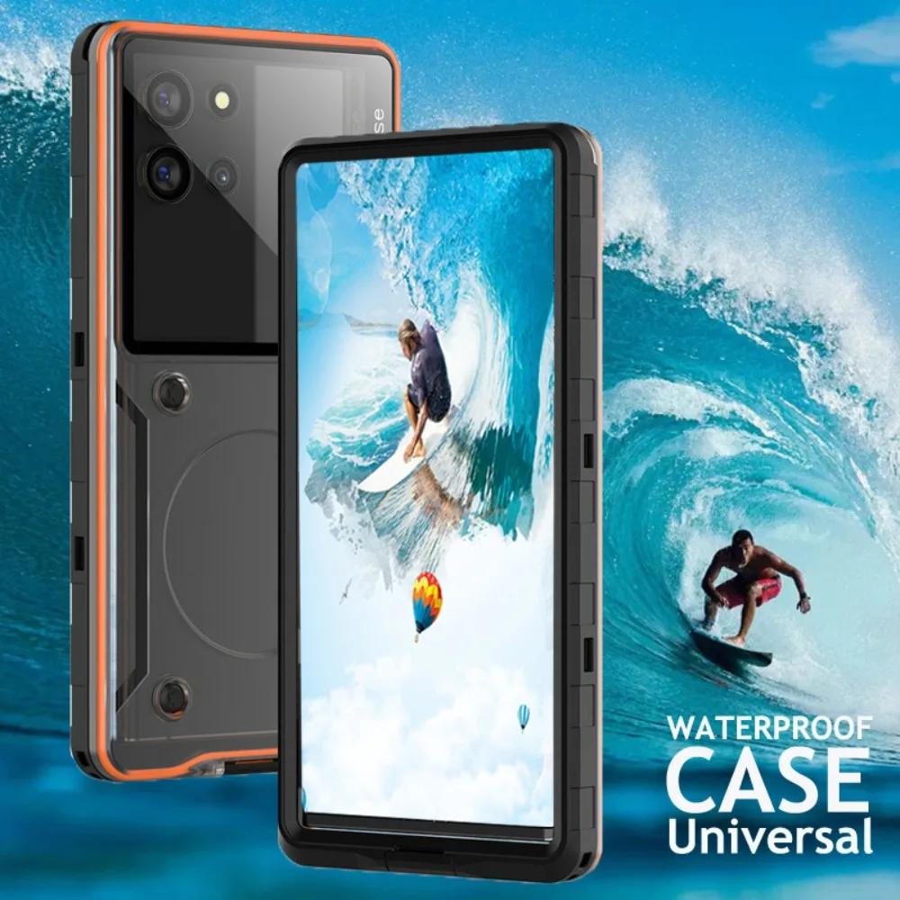 Фото Универсальный водонепроницаемый чехол для Oneplus 13 12 11 10 9 8 7T 7 Pro 8T 9R 10T 10R 11R 12R 13R 13S 13T Oneplus13 R Sealing Pouch Funda №1