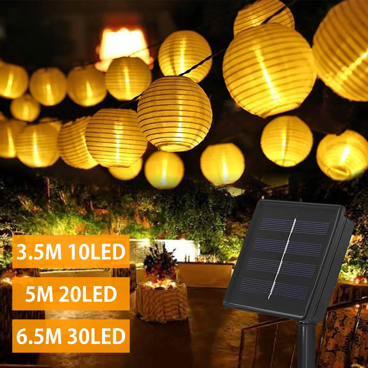 

6.5M 30 LED Solar Light Outdoor Garland Lantern Garden Lamp String Fairy Lighs Waterproof Sunlight Garden Christmas Decoration