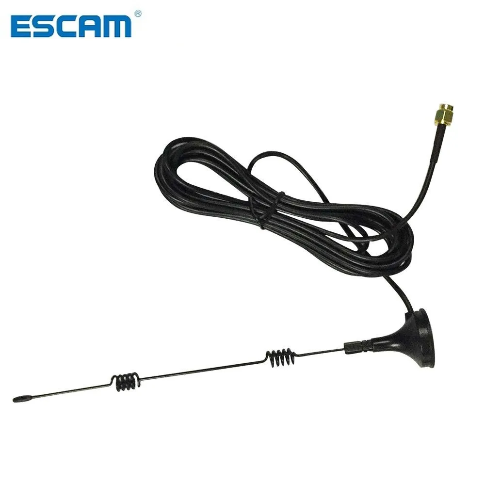 

ESCAM Wifi Antenna extension cable 3 meters long range 2.4G 3dbi Strengthen Transmission signal Work for Wireless cameras