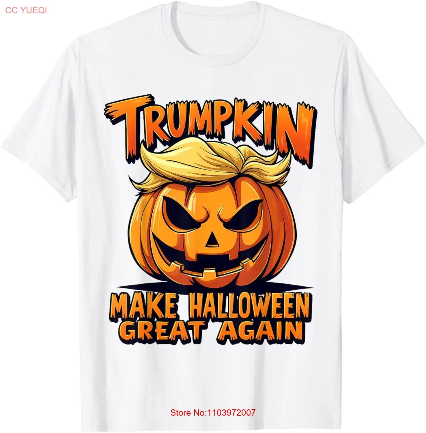 Забавная футболка Trumpkin для нового костюма на Хэллоуин