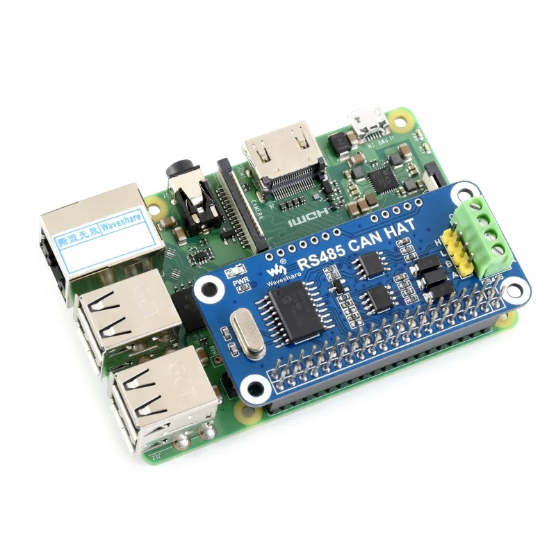 Плата расширения Waveshare RS485 CAN HAT SN65HVD230 для приемопередатчика Raspberry Pi (art.: 3920c5c872016) - 3920c5c872016