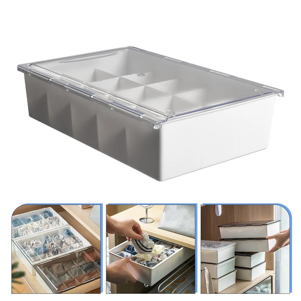 

Drawer Divider Organizer Box for Undergarments Socks and Belts Storage in Dresser Wardrobe