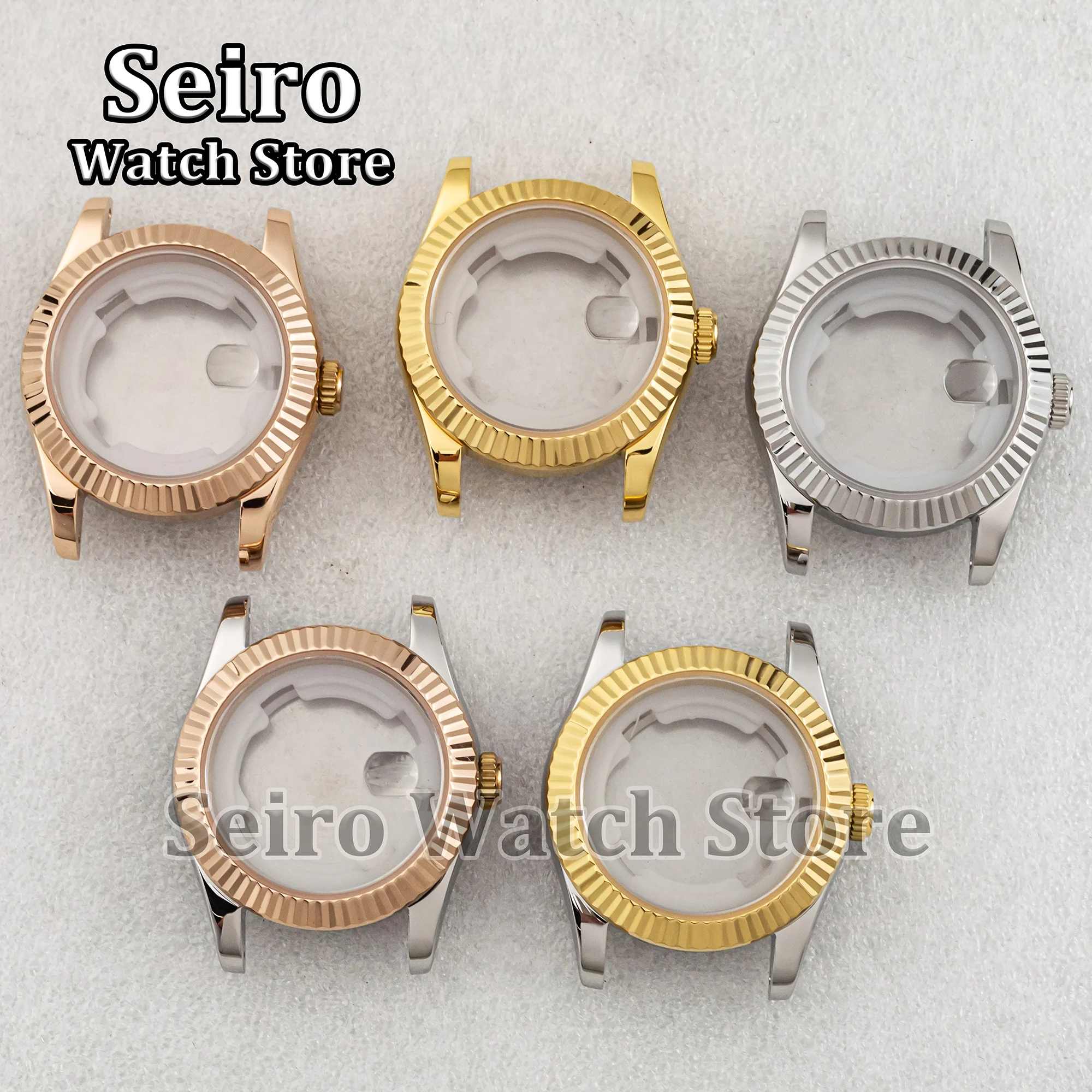 Водонепроницаемый сапфировое стекло из нержавеющей стали для Datejust NH06 33 мм 100 м