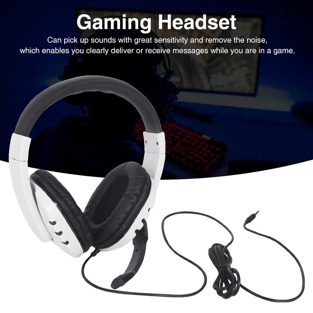 

Проводная игровая стереогарнитура с микрофоном и шумоподавлением, 3,5 мм