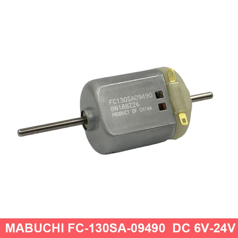

MABUCHI FC-130SA-09490 Micro Double Asix Motor DC 6V 9V 12V 14.4V 18V 24V 16000RPM Dual 2mm Shaft Mini 15mm*20mm Electric Motor