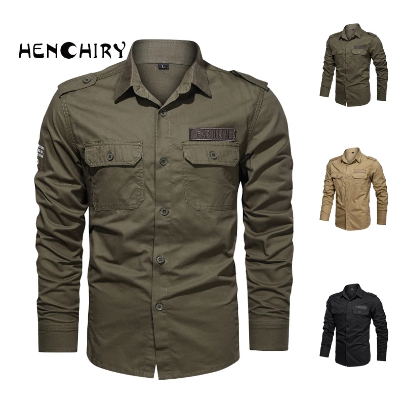 

Men's Spring and Autumn Men's Workwear Long Sleeve Shirts Men's Large Size New Casual Shirts Men's Shirts