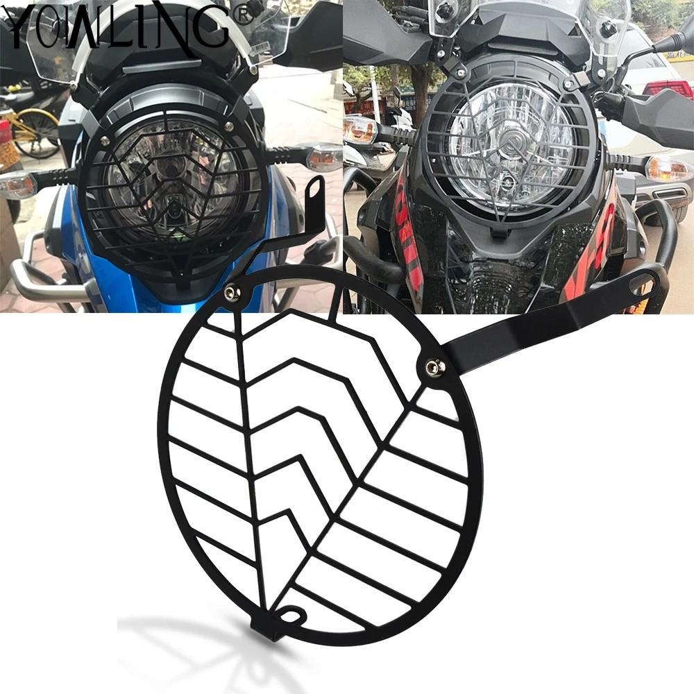 

Передсветильник для мотоцикла SUZUKI DL250 V-дополнительный DL 250 vдополнительный DL250 Защитная крышка для гриля передняя фара защита CNC аксессуары