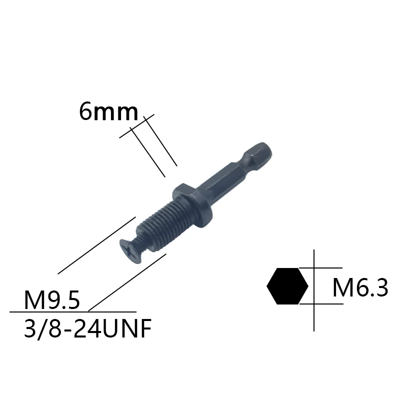 

Быстросменный адаптер 1/2"-20UNF / 3/8''-24UNF для ударных ключей SDS-Plus / шестигранник / квадратный гнездо