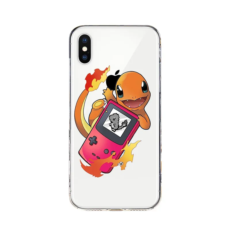 Японские Покемоны Детский прозрачный силиконовый чехол для Apple IPhone 13 12 Mini 11 Pro XS MAX
