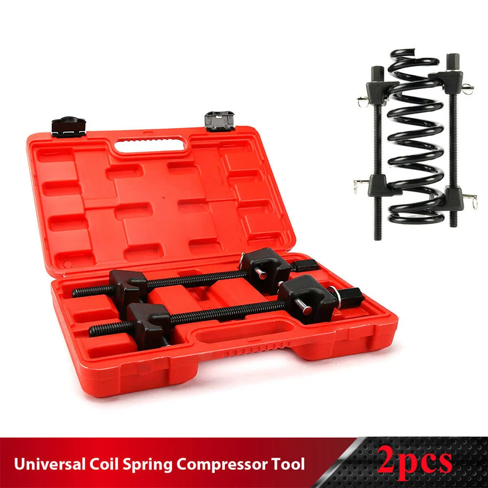 Coil Spring Compressor Clamp Set Remove For Macpherson Strut Shock Absorber Car Garage Repair Tool Heavy Duty 2Pc