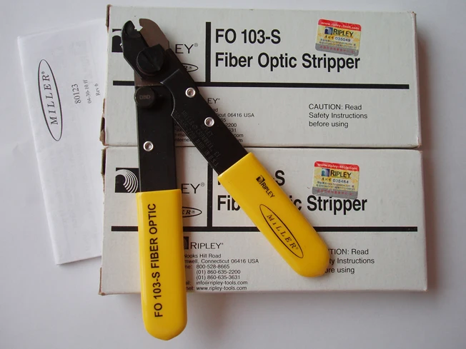Original imported Miller Fiber Optic Stripper FO 103-S single port fiber loose tube stripping pliers FO103S