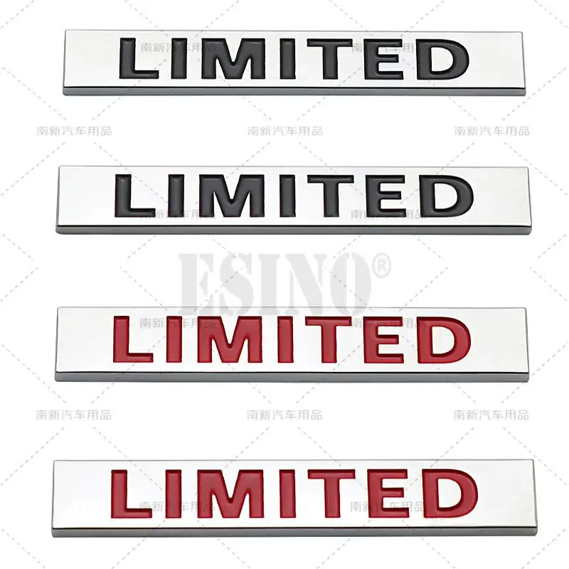 

2 x Автомобильный Стайлинг 3D ограниченная металлическая хромированная эмблема из цинкового сплава значок кузова наклейка клейкий значок дл...