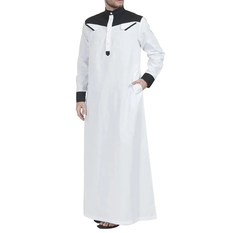 Muslim Robe Arabic Kaftan for Men Abaya Jubba Thobe Ensembles Musulmans Islam Arabe Musulman Islamic Products New Men Clothing