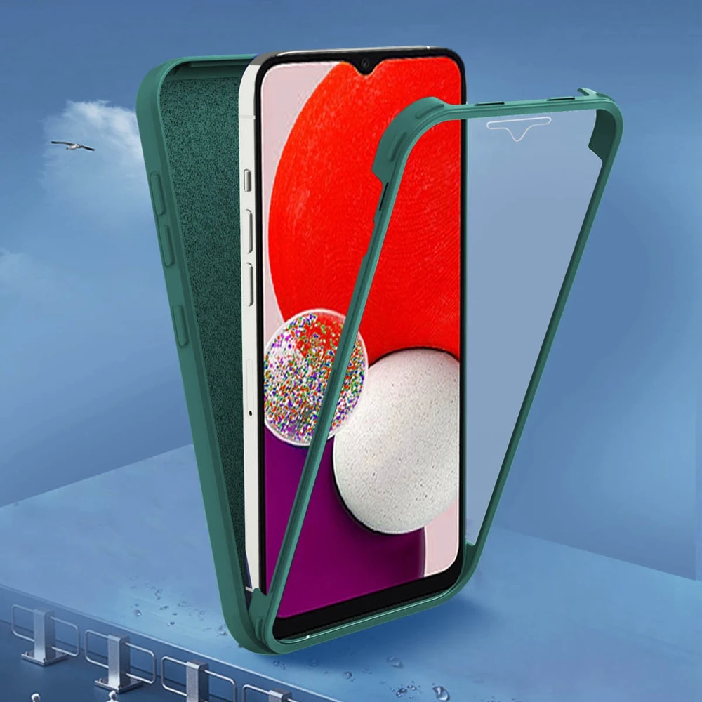 Фото Чехол для телефона с полной защитой для Samsung Galaxy A03S A03 A13 A23 A33 A53 A73, чехлы, роскошный бампер, силиконовый чехол для женщин и мужчин, 360 №2