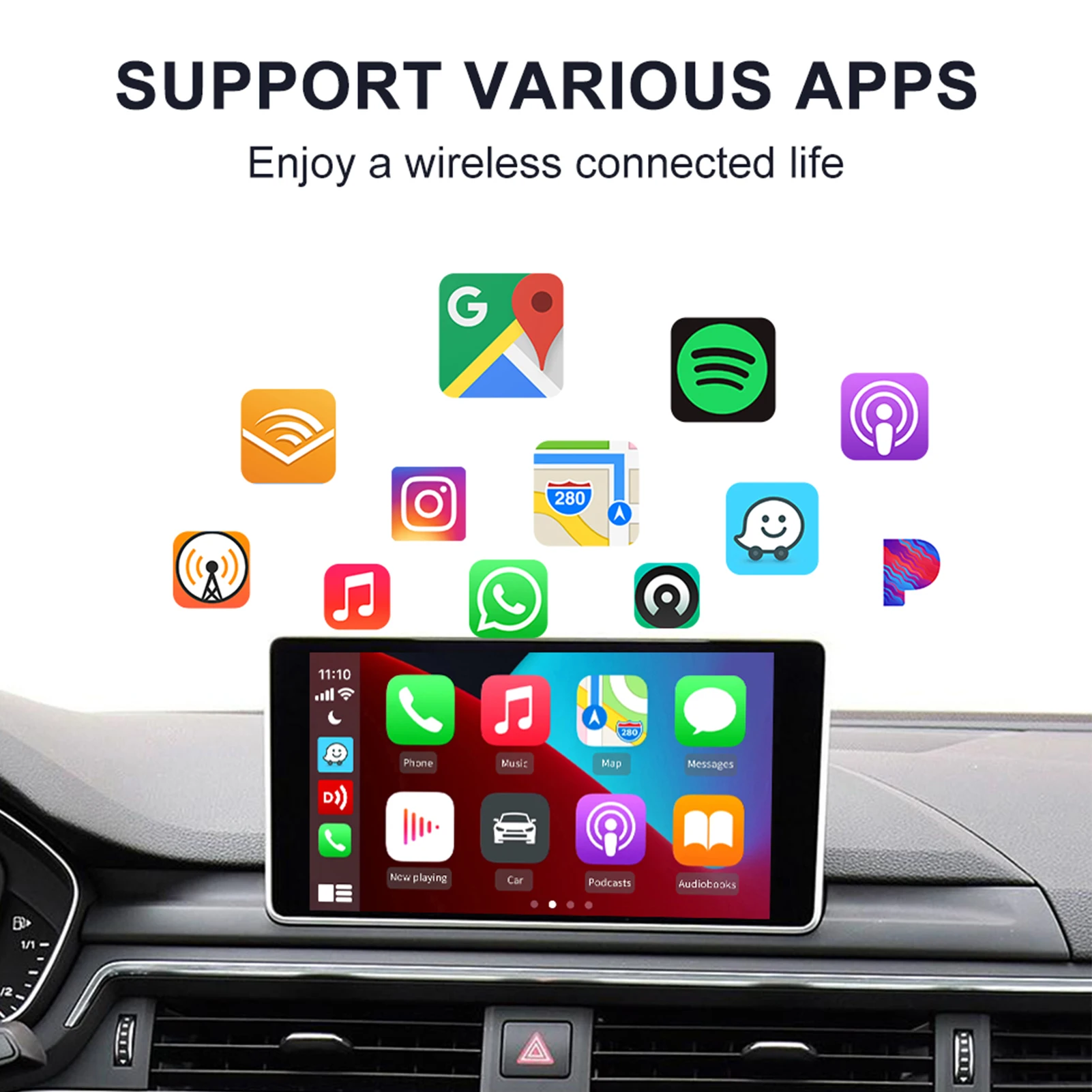 

Wireless Car-play Wireless Connection Carlinkit For Wireless Android Auto Box Wired To Wireless Car play Navigation Car Electric