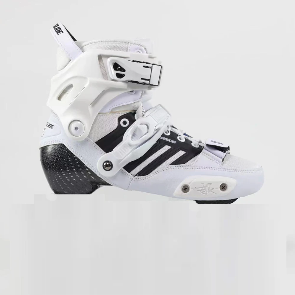 2023 Original Powerslide EVO Hardcore Urban Boot Carbon Fiber Inline Skates Liner 165mm Distance Roller Skating Up Shoes Patines