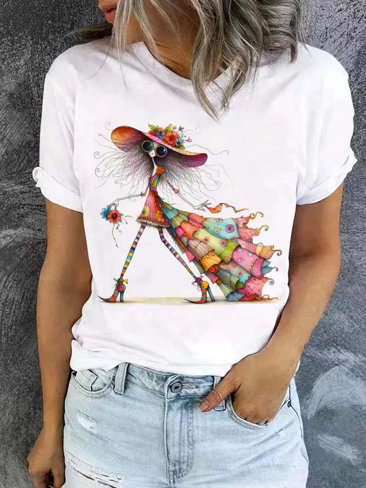 Рождественский подарок милая рождественская одежда Happy модная футболка с