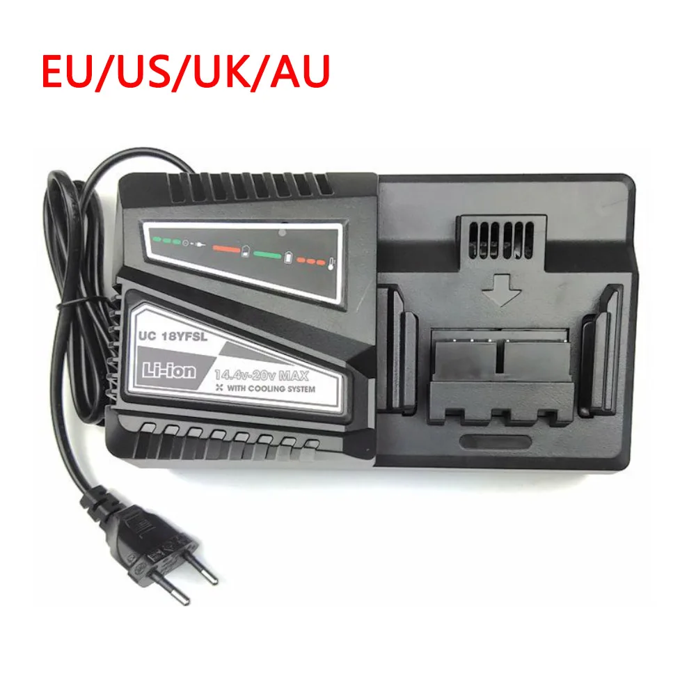 UC18YSFL Li-ion Battery Charger for Hitachi Electrical Drill 14.4V- 18V Li-ion Battery BSL1815 BSL1820 BSL1825 BSL1830 Series