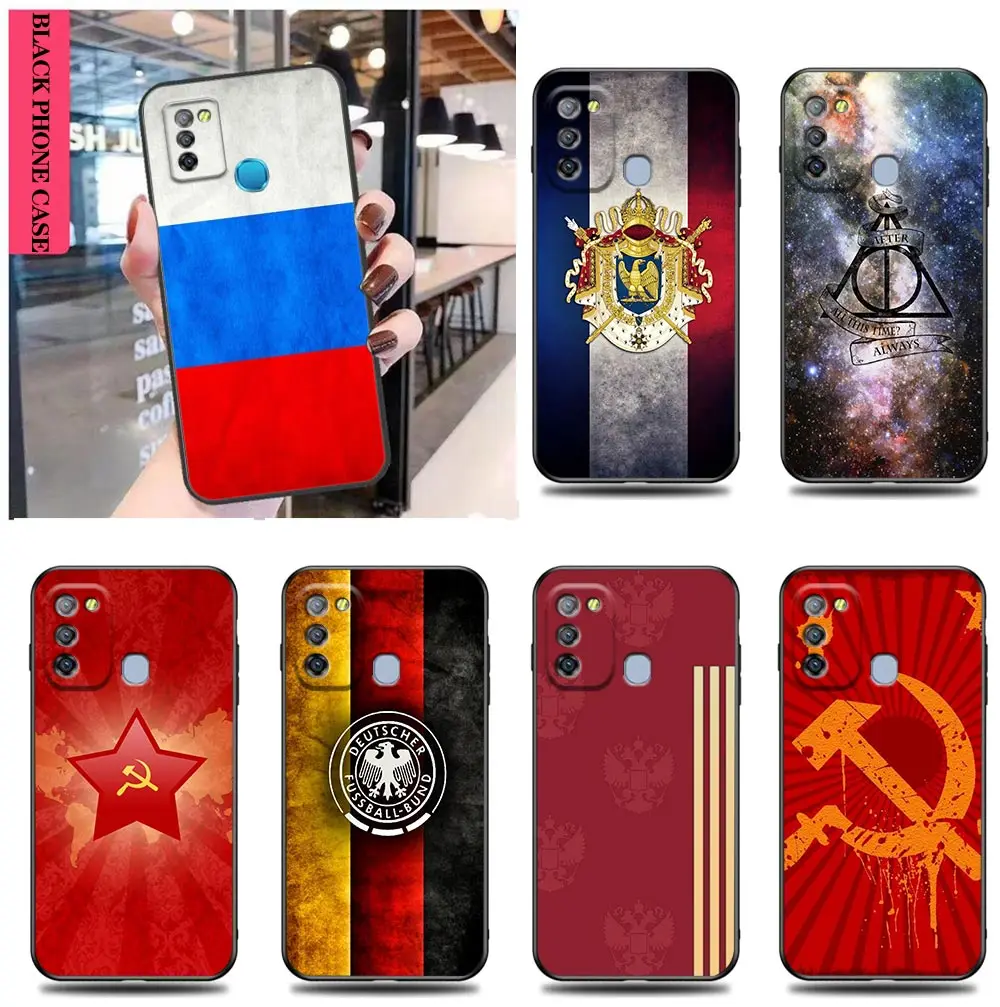 

Case for Tecno Infinix Note Hot 9 10 10i 10S 11 11S 8i S5 SPARK SMART 4 5 6 GO 7 8 Pro PLAY Cases The Arms Of The Russian Flag