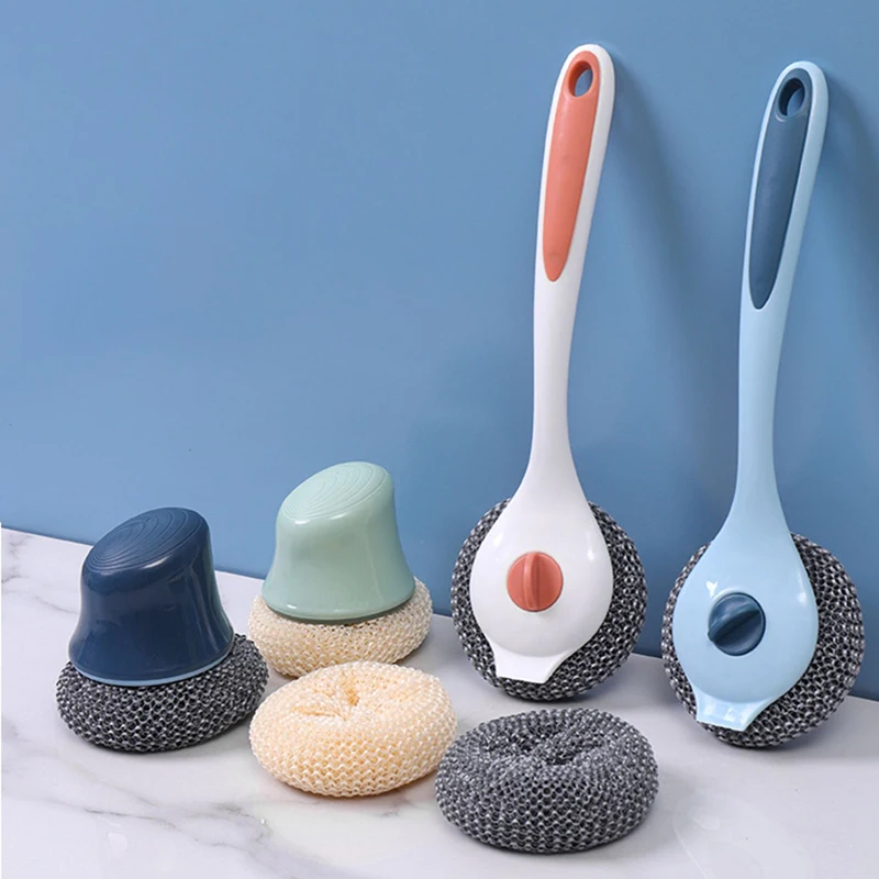 

Steel Cleaning Brushes Kitchen Multifunctional Wire Dish Brush Cleaning Brushes Household Useful Products Cuisine Production
