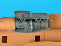 172 die cast resin doll model assembly kit aircraft model modified parts mh 53 j engine resin engine