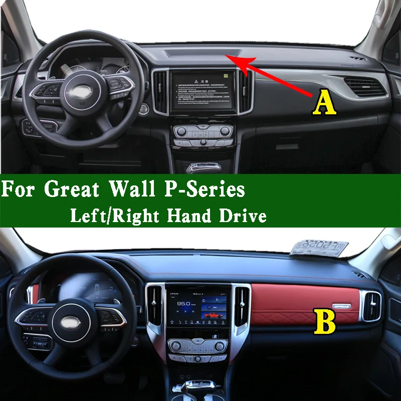 

For Great Wall GWM Pao P-Series Poer Cannon Ute Dashmat Dashboard Cover Instrument Panel Sunscreen Protective Pad Dash Mat