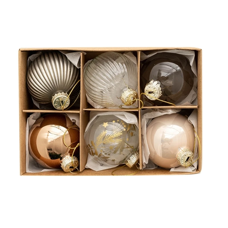 Набор стеклянных рождественских шаров