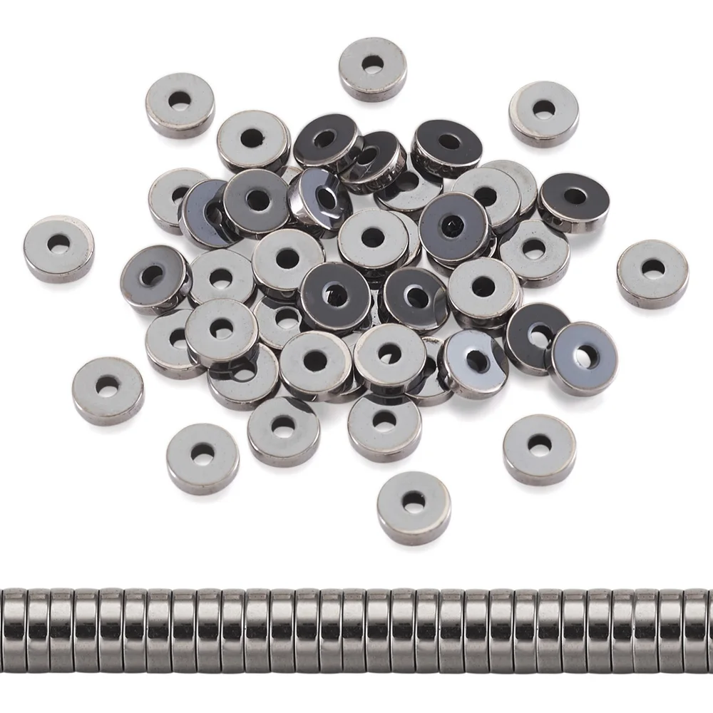 4x1 мм золотистые и Серебристые синтетические гематита бриллиантовые бусины