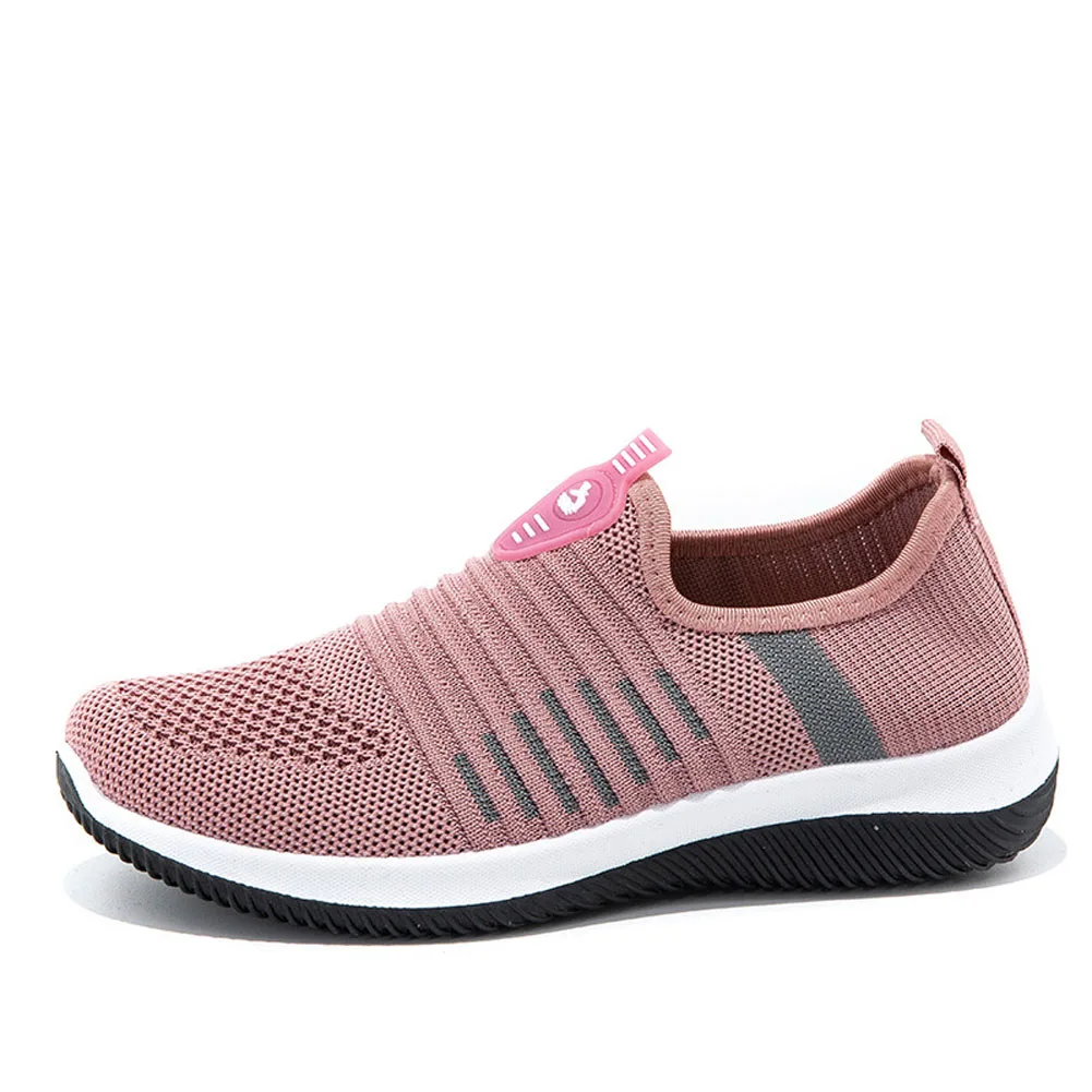Slip On Casual Ladies Shoe Flat Breathable Sport Women Footw