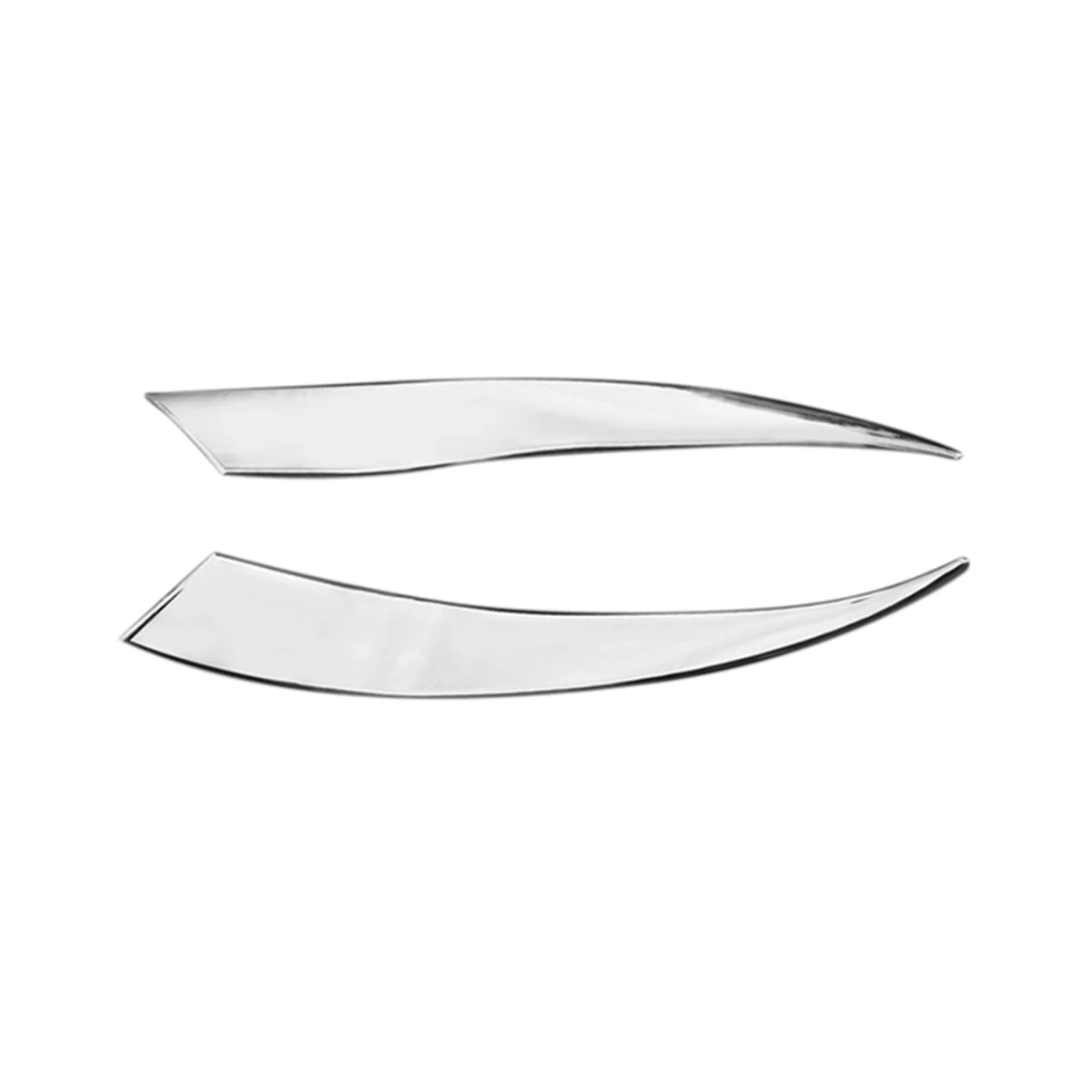 

Car ABS Chrome Front Plated Headlight Cover Head Light Lamp Eyelid Eyebrow Trim for Mazda 3 Mazda3 BM 2014-2016