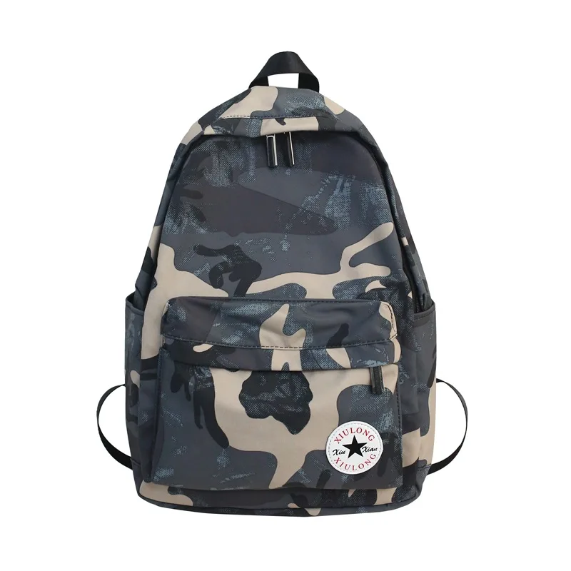 

Nylon Men Backpack Camouflage Cool College Student School Bag for Teenage Large Capacity Women Back Pack Casual College Style