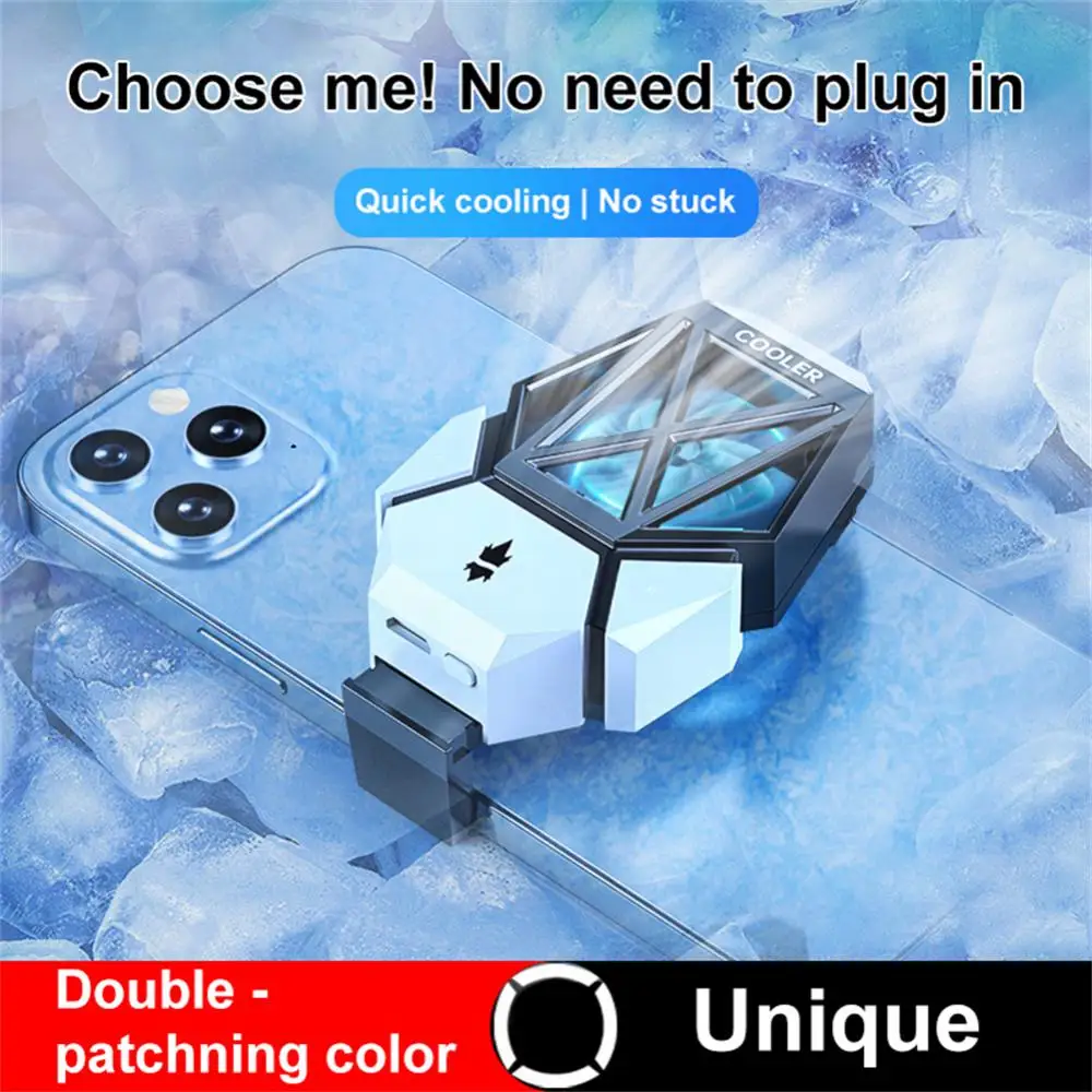 

Usb Phone Radiator Game Cooler Cooling Tool Cell Phone Cool Heat Sink Usb Mobile Phone Cooler Two-speed Wind Turbo Hurricane Rgb