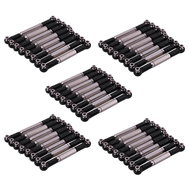 

5X For Metal Tie Rod For WPL 1:16 Henglong Truck Crawler Update Parts,Black