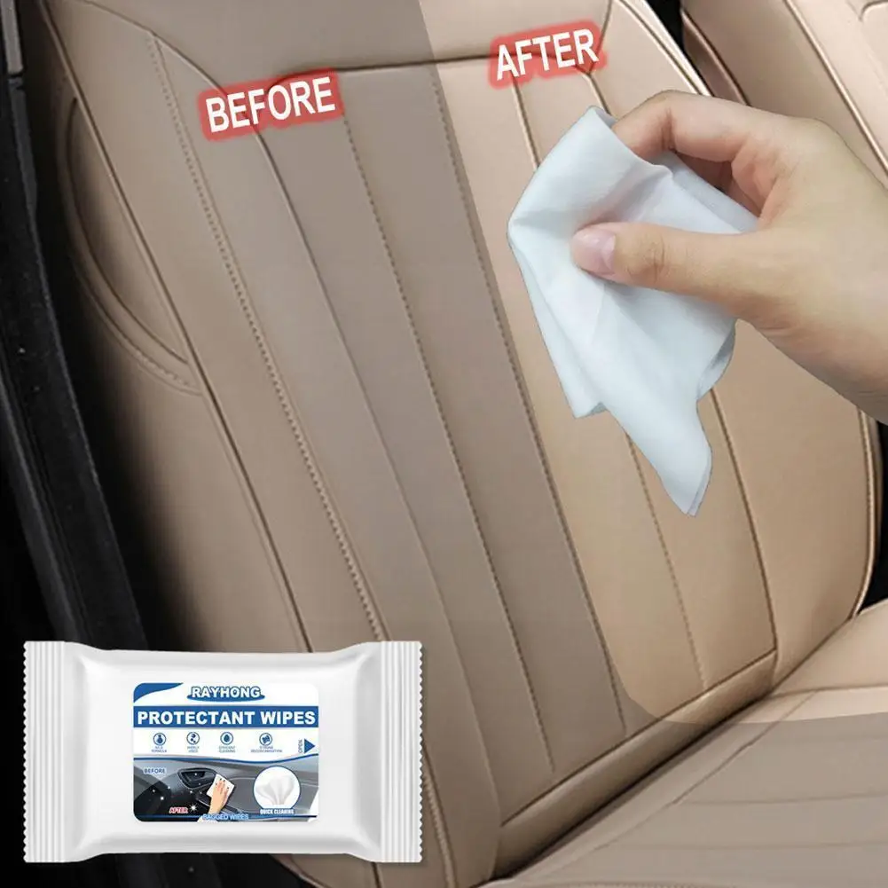 

Car Interior Wipes Glass Leather Interior Refurbished Care Steering Cleaning Maintenance Sofa Clean Wet Wipes Wheel Instrum D9x1
