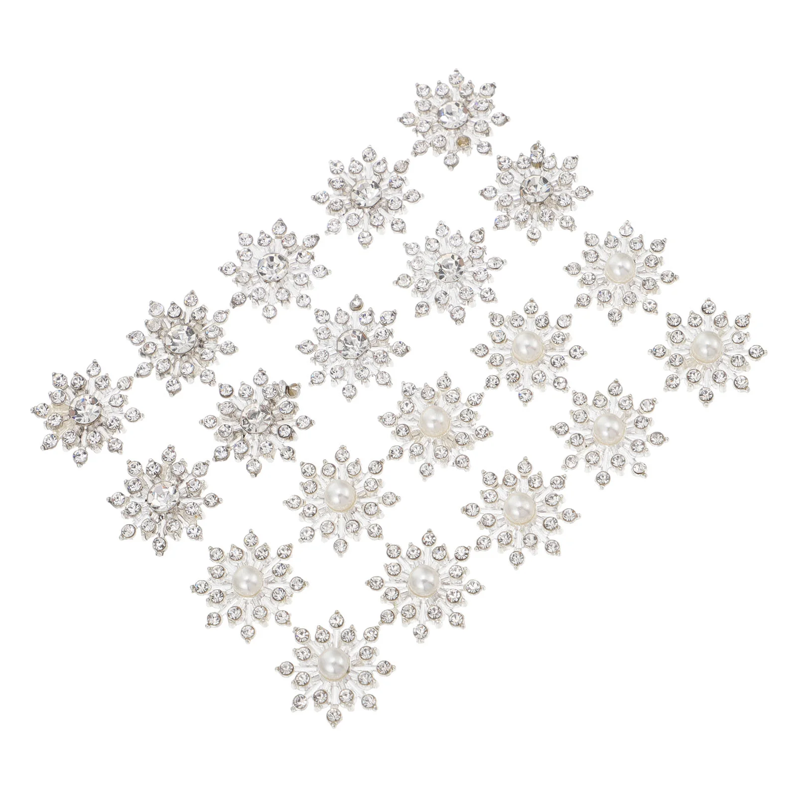 

DIY Snowflake Embellishments Fashion Decorations Unique DIY Snowflake Rhinestones Embellishments Hair Accessories