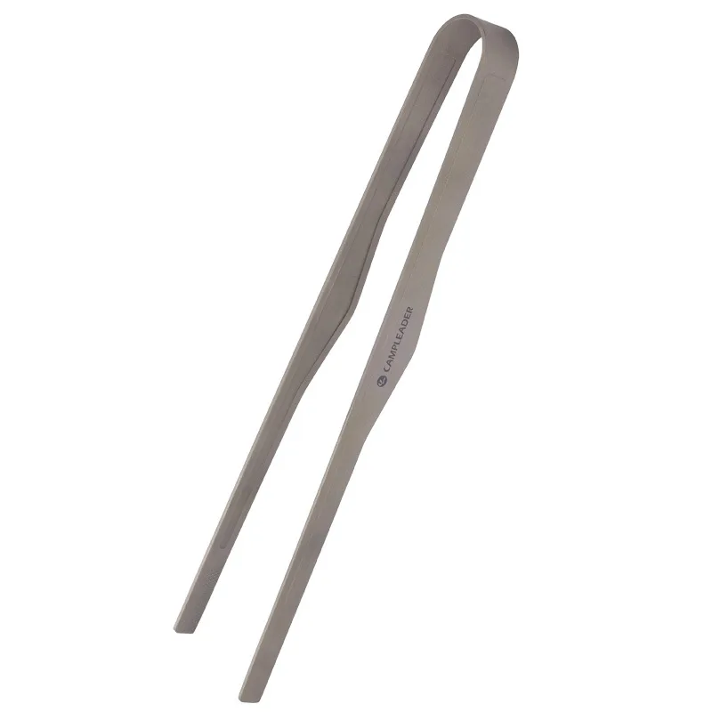 

New Healthy Titanium Clip Outdoor Camping Picnic BBQ Kitchen Tweezer Picnic Barbecue Cooking Tongs