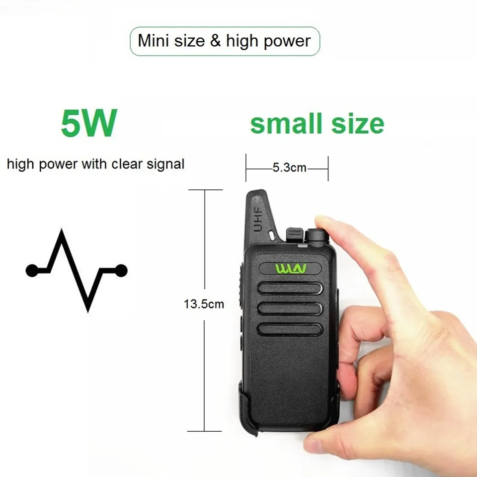 WLN KD C1 Walkie Talkie for Kids Ham Radio Stations UHF 5W Mini Radio Amateur hf Transceiver kd-c1 Strong Signal Clear Voice