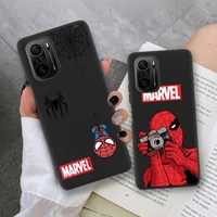 marvel spider man spiderman phone case for xiaomi mi note 11 10 9 8 6x 11x lite 9t cc9 pro se