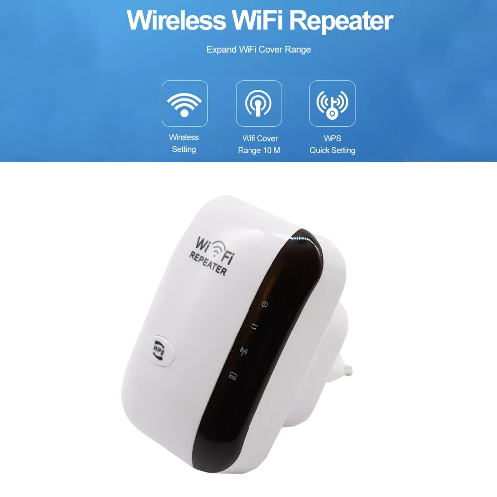 

300Mbps WiFi Repeater WiFi Extender Amplifier WiFi Booster Wi Fi Signal 802.11N Long Range Wireless Wi-Fi Repeater Access Point
