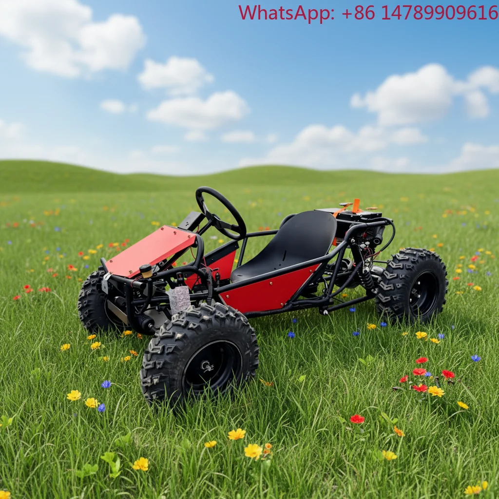 Фото Гоночный карт Crazy Racing KartRider212cc с рулевым управлением, большой взрослый гоночный карт, внедорожный карт для любых типов местности, скорость и страсть. №1
