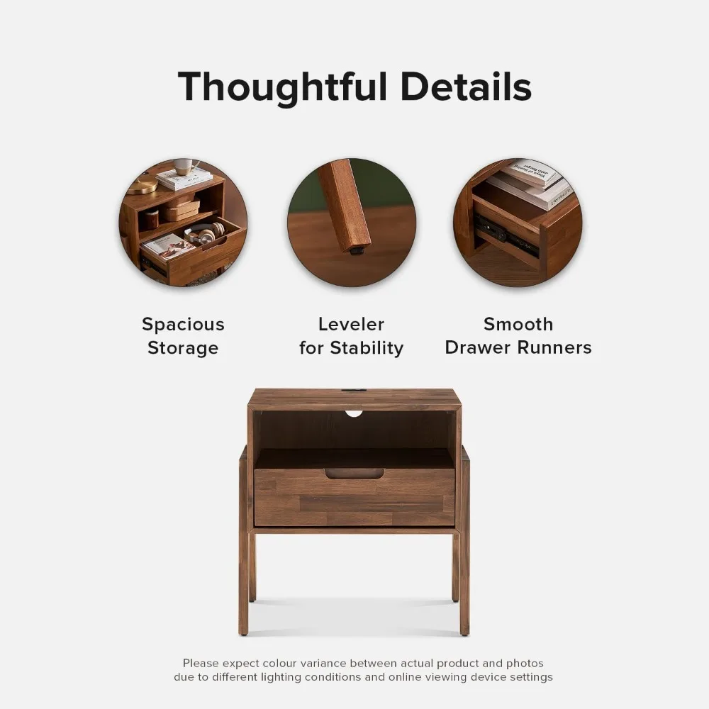 Стол-тумбочка с хранилищем мебель для спальни Современная тумбочка среднего