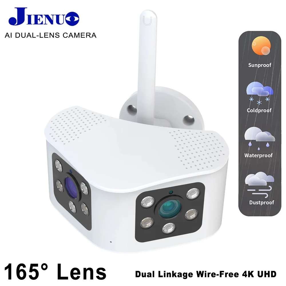 

Уличная панорамная IP-камера, 6 МП, HD, Wi-Fi, угол обзора 165 °, ночное видение