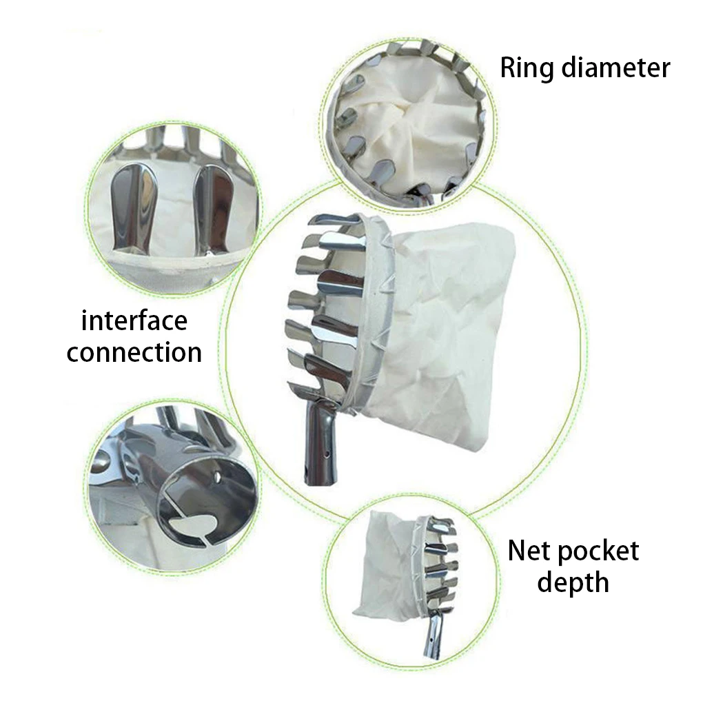 

Металлический Ловец для фруктов с мешочком, съемная моющаяся запасная деталь для сбора урожая сада