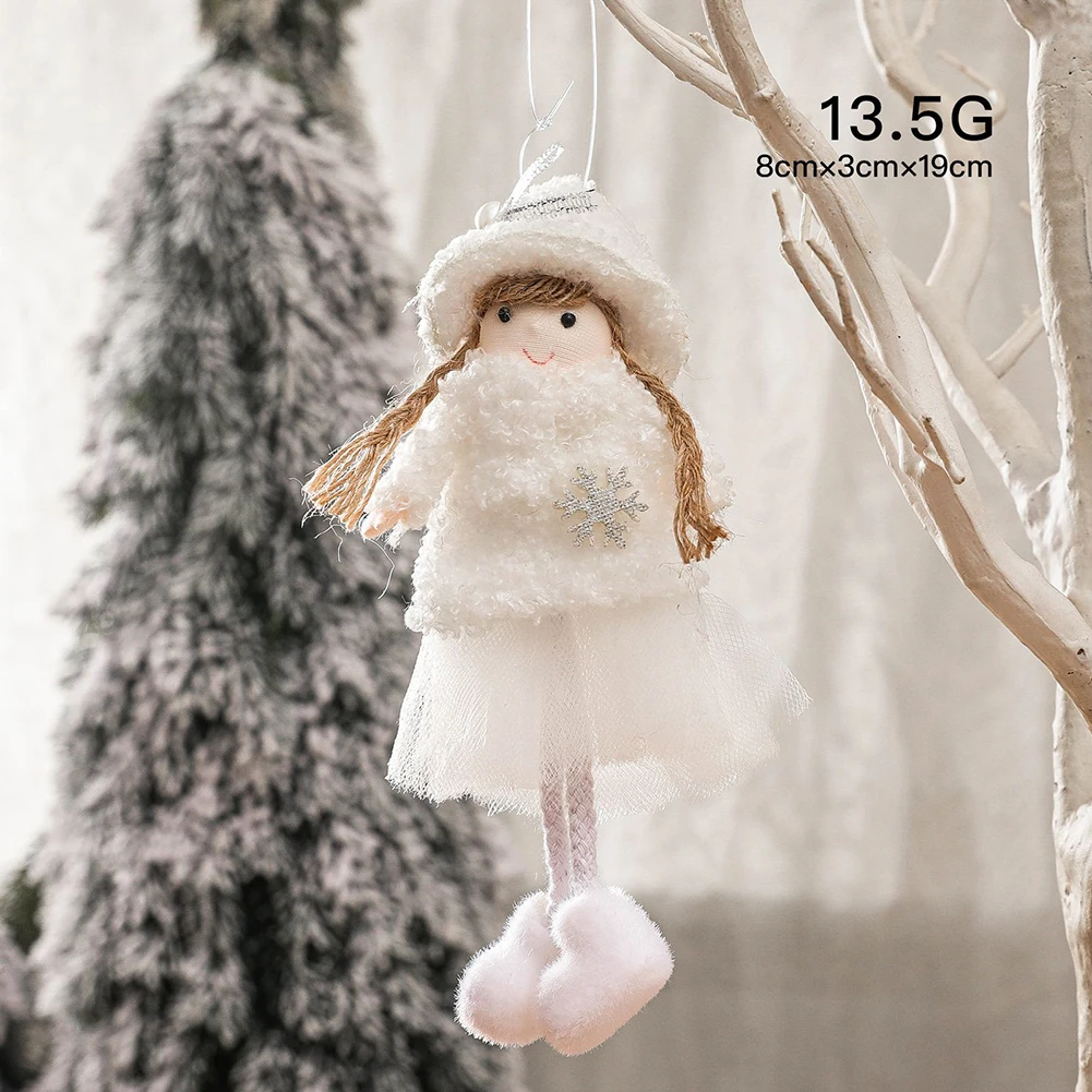 

Подвеска «Рождественский Ангел» плюшевая кукла, подвесные украшения для рождественской елки, украшения для вечерние, новогодние подарки 2023