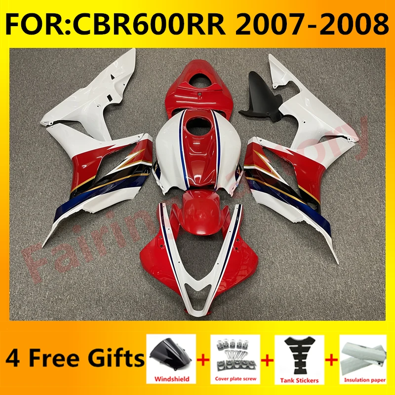 

Новый комплект обтекателей для мотоцикла ABS для CBR600RR F5 2007 2008 CBR600 RR CBR 600RR 07 08 полный обтекатель для кузова красный белый