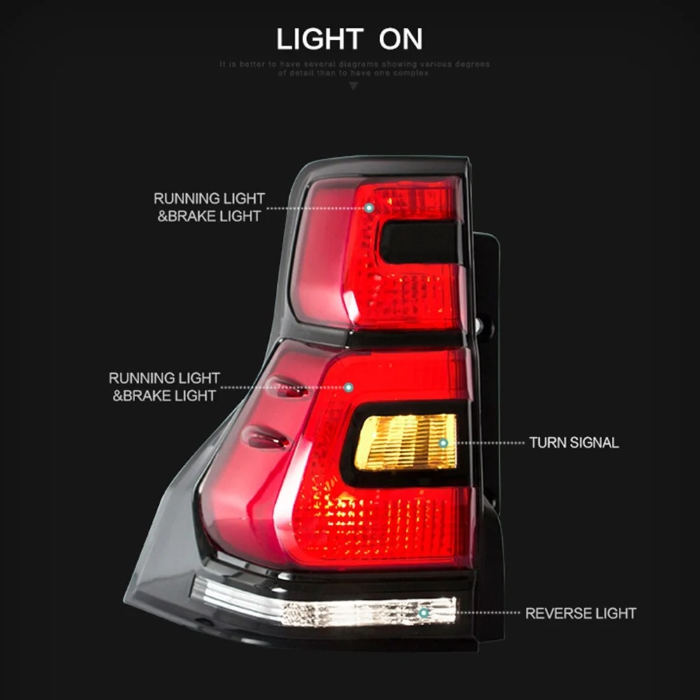 Фото Фонари задние автомобильные для Toyota Land Cruiser Prado 2010-2016 №4