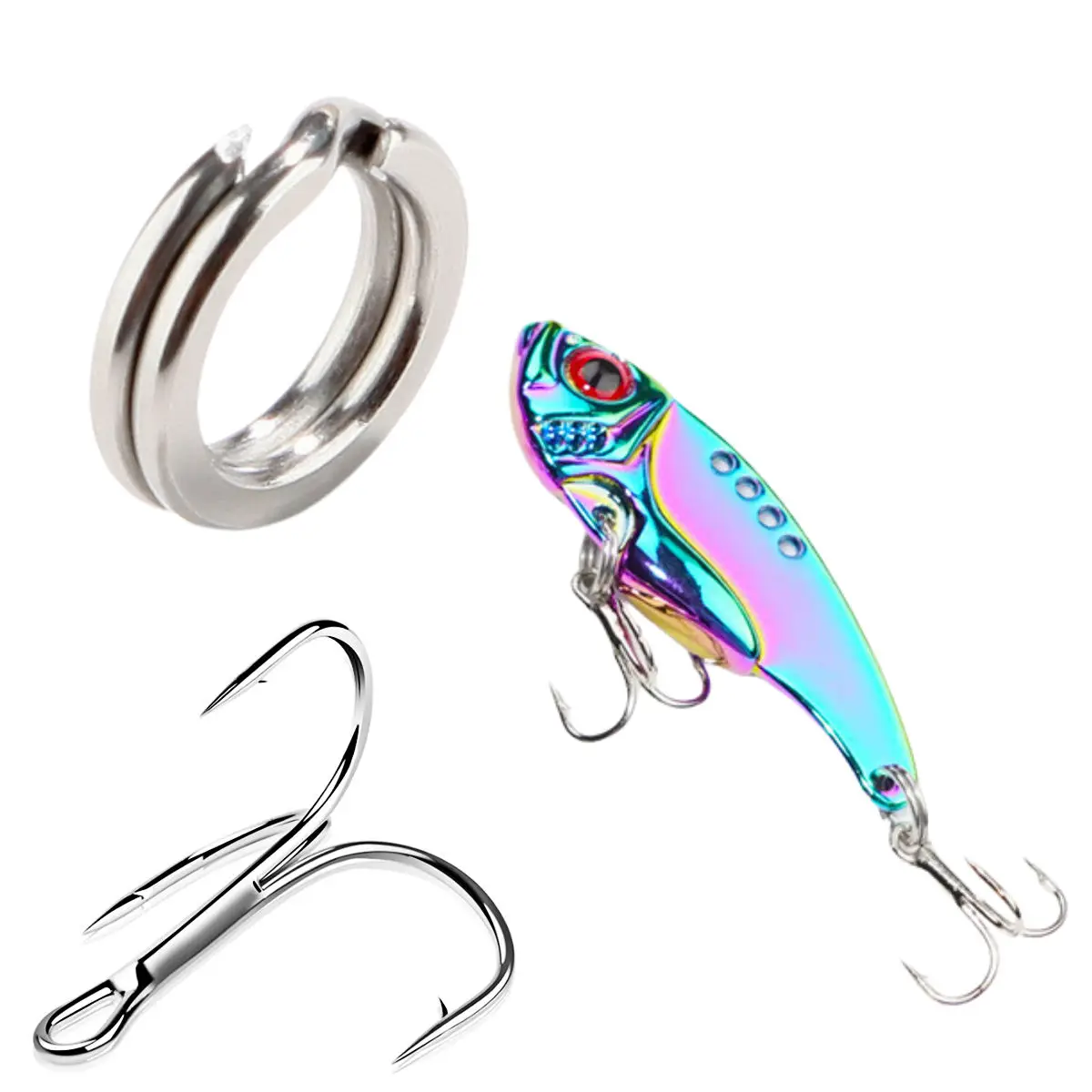 

Рыболовная приманка, металлические вибрирующие приманки, цветная Вибрирующая искусственная зеркальная приманка, искусственная Рыболовна...