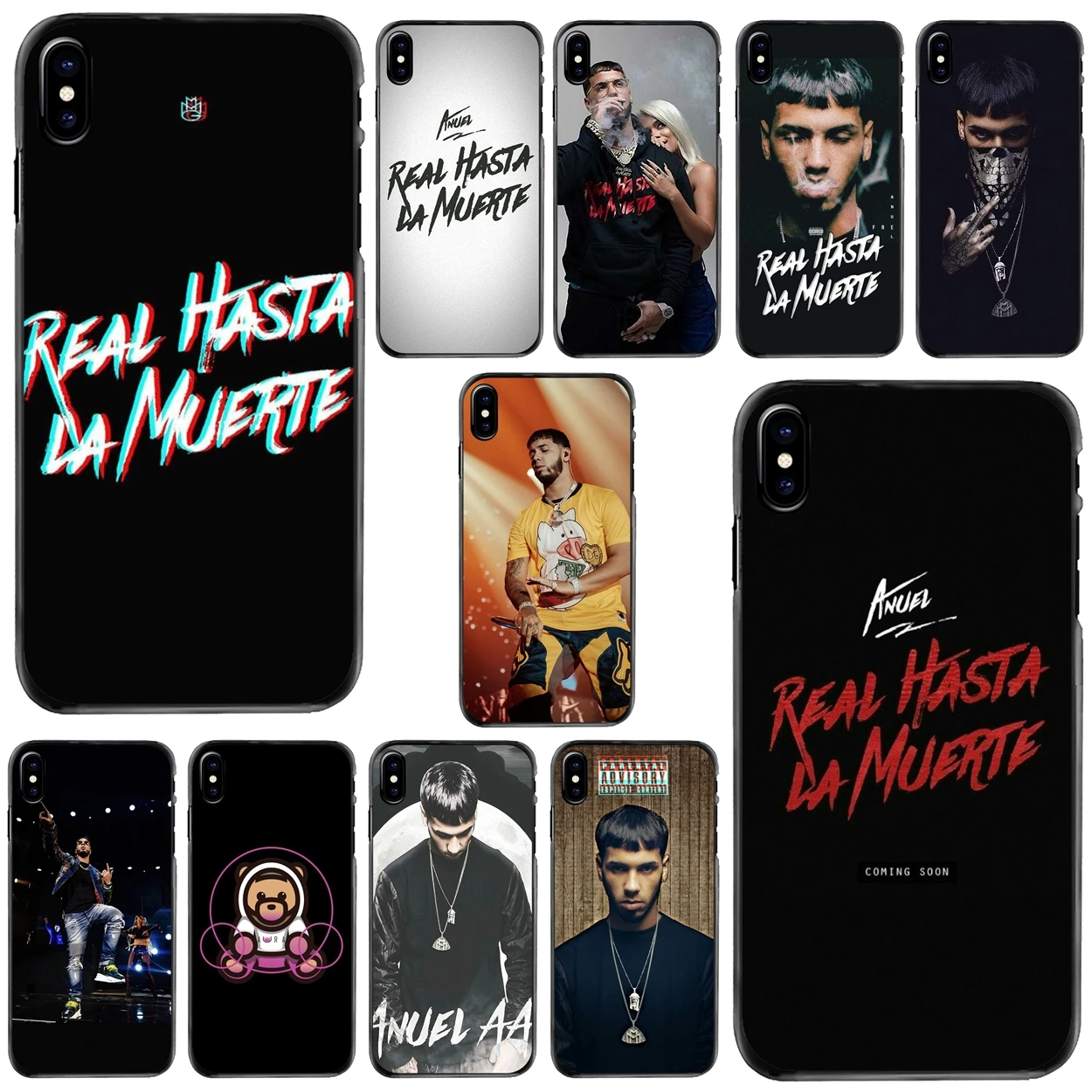 

Anuel Aa Ozuna For Apple iPhone 11 12 13 14 Pro MAX Mini 5 5S SE 6 6S 7 8 Plus 10 X XR XS Hard Phone Shell Case
